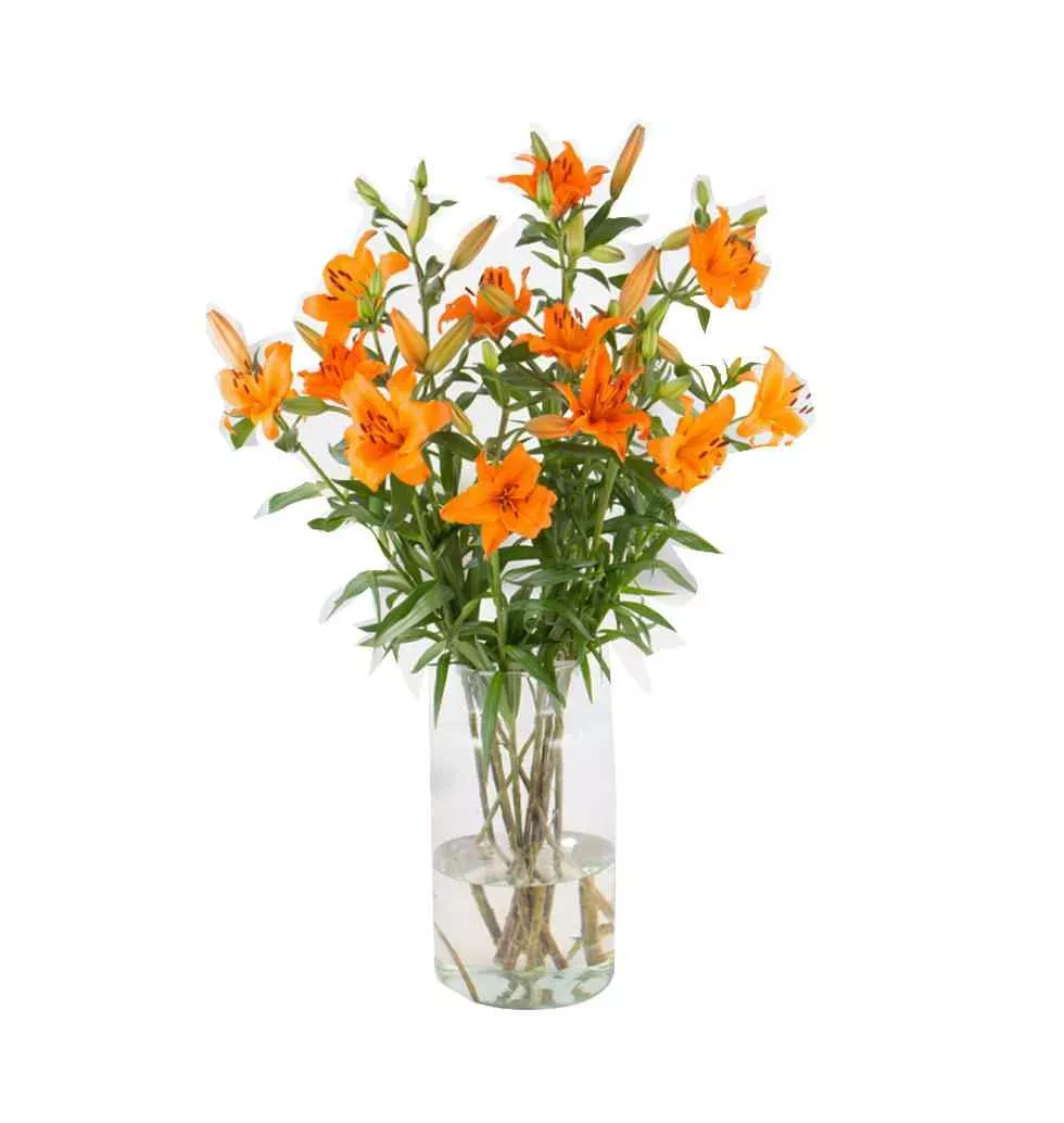 Floral Fireworks: Orange Lily Ensemble