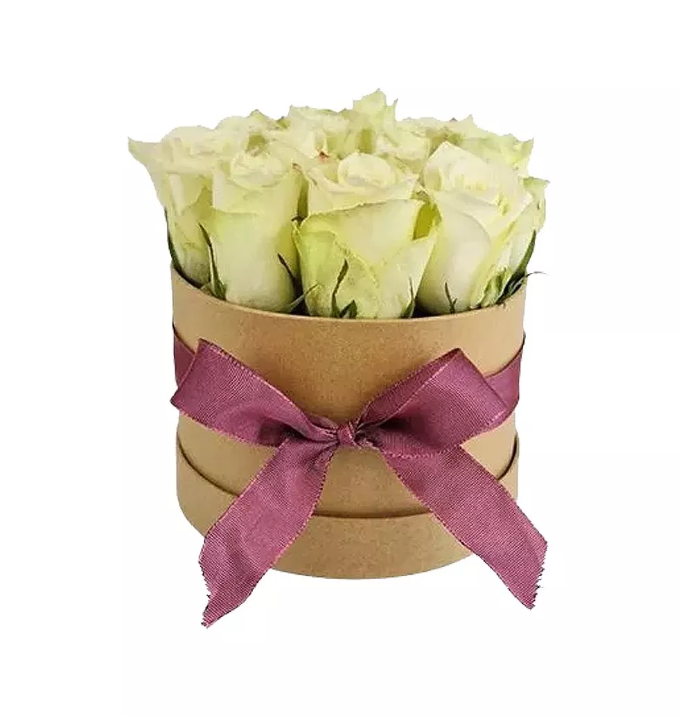 Serenity White Rose Gift Box