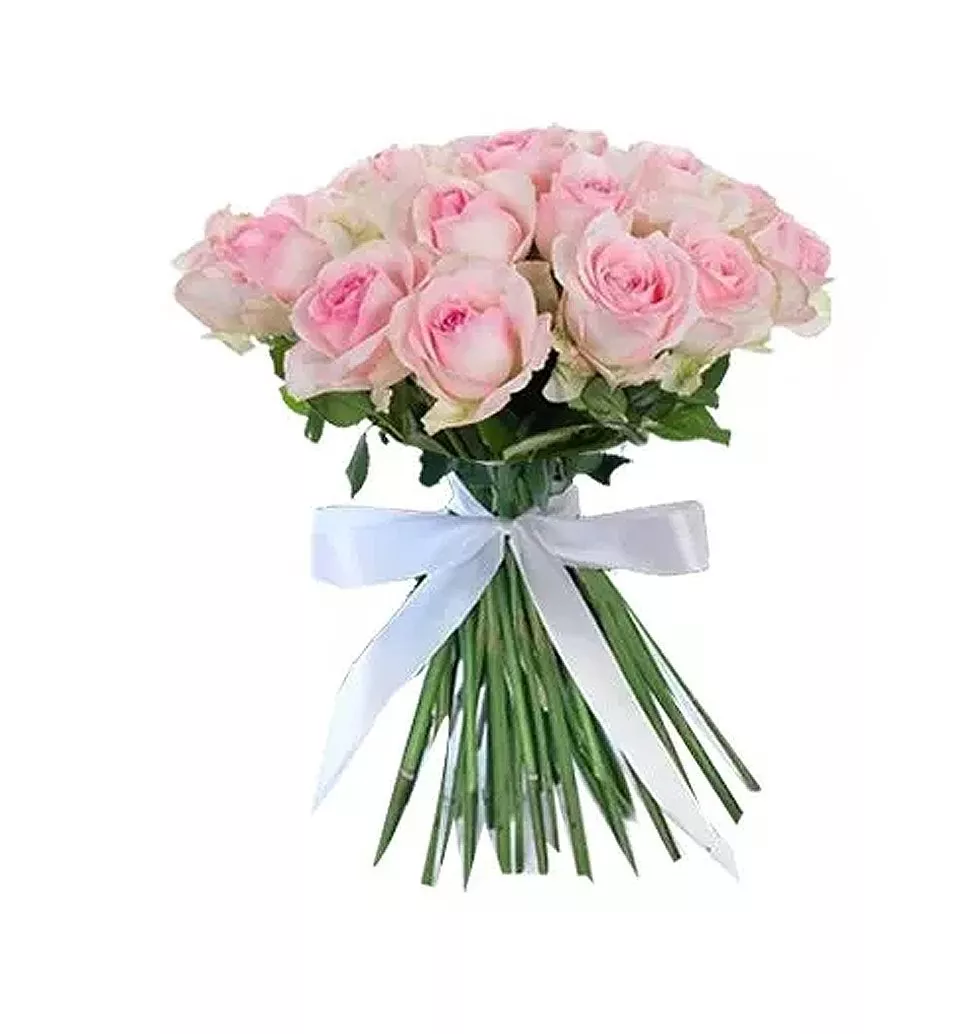 Blushing Elegance Rose Bouquet