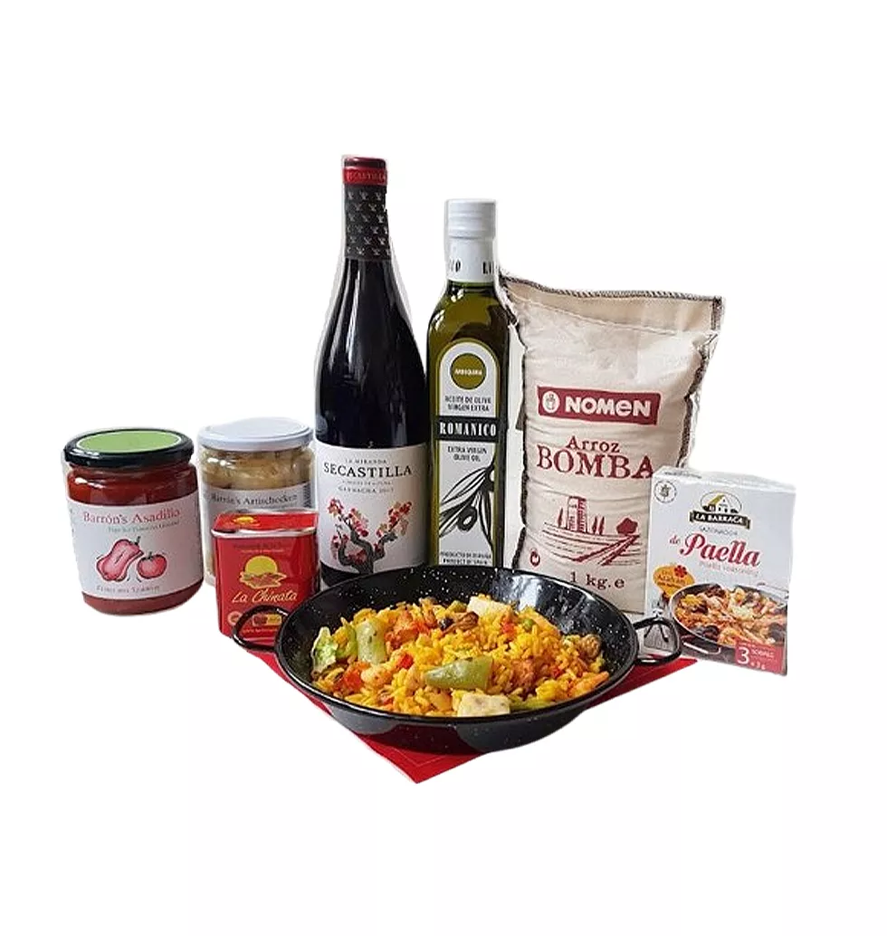 Savor Spain: Paella & Wine Set