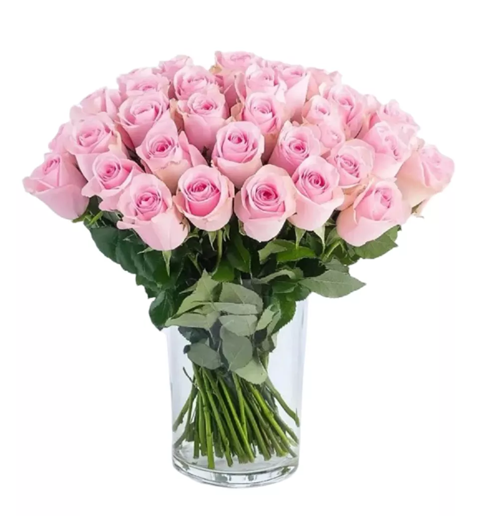 Feminine Pink Rose Bouquet