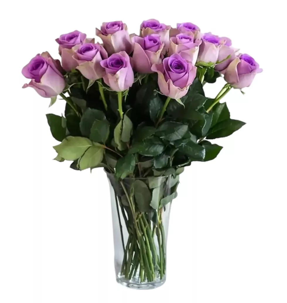 Violet Dreams: Memory Lane Rose Bouquet