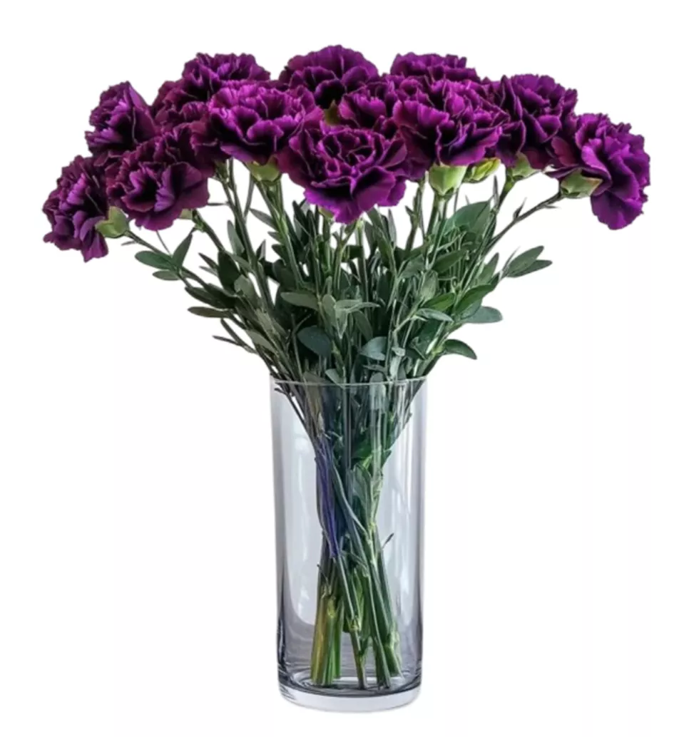 Violet Charm Carnation Bouquet