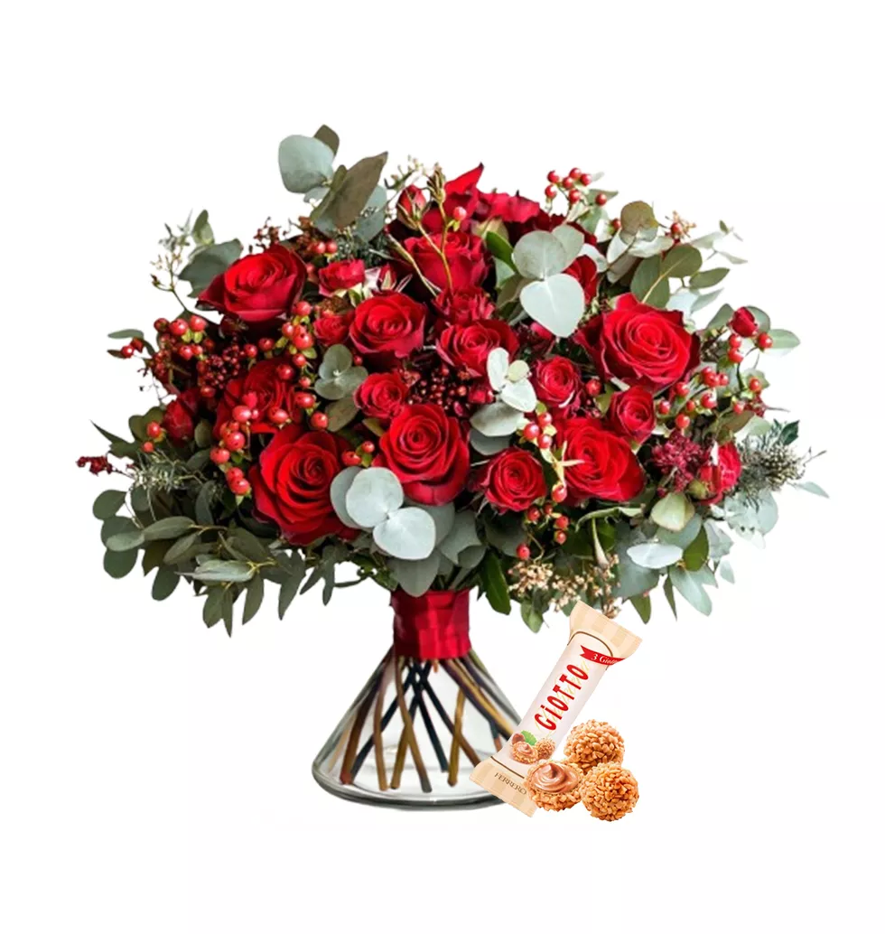 Red Flower Set and Ferrero Giotto