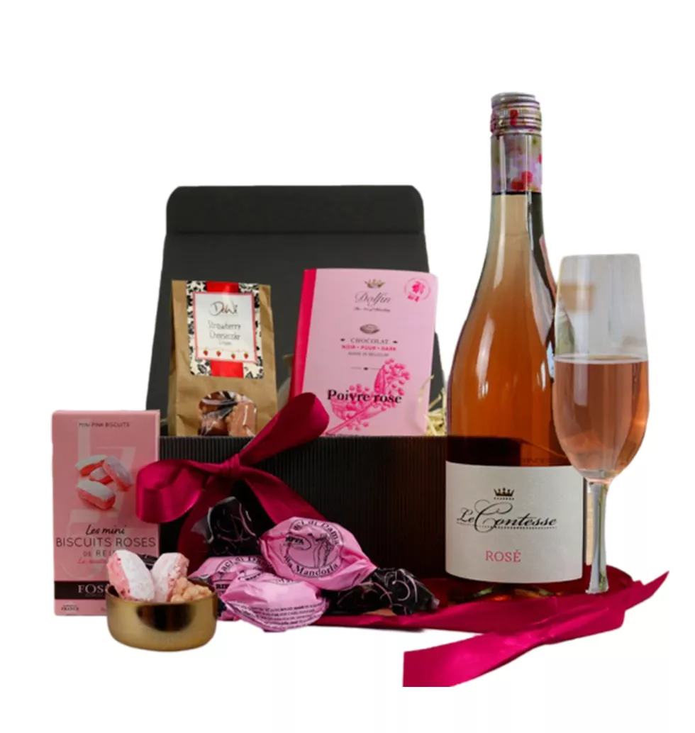 Cute Rosé Gift Box Delight